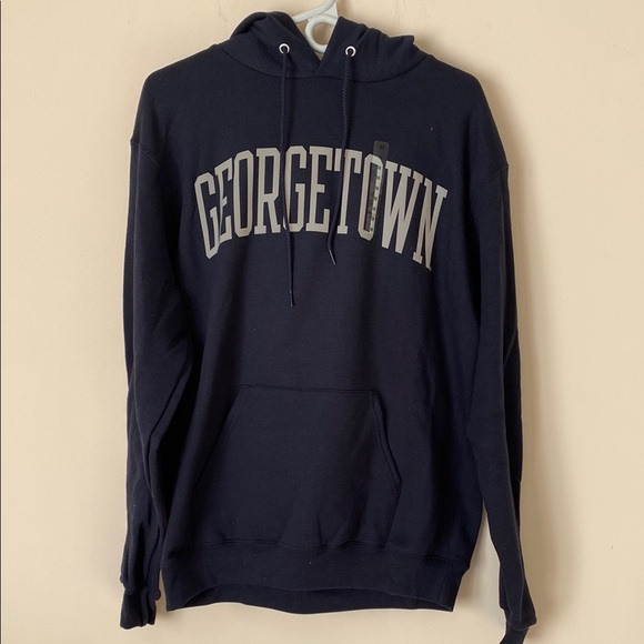 Champion Georgetown Navy Hoodie NWT - Picture 1 of 5